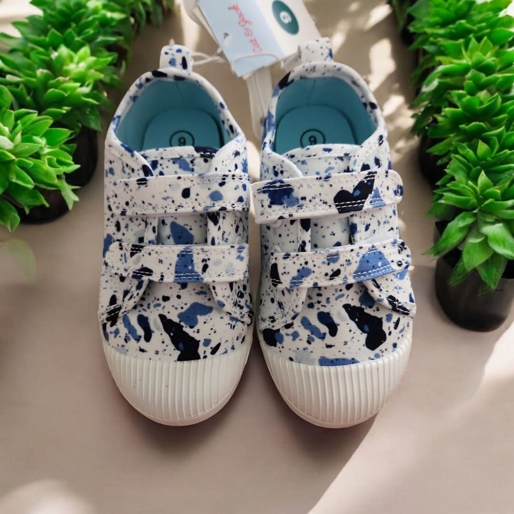 Stylish Kids Sneakers - Blue and Black